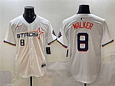 Men's Houston Astros #8 Christian Walker White 2025 City Connect Limited Stitched Jersey,baseball caps,new era cap wholesale,wholesale hats